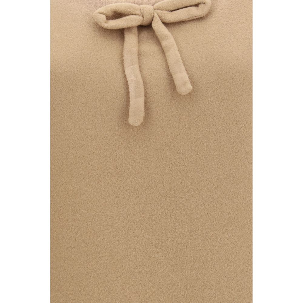 Discover the Miu Miu Beige Wool Oves Aries Casual Dress, a masterpiece of artisanal craftsmanship and timeless elegance, perfect for those who embody sophistication.