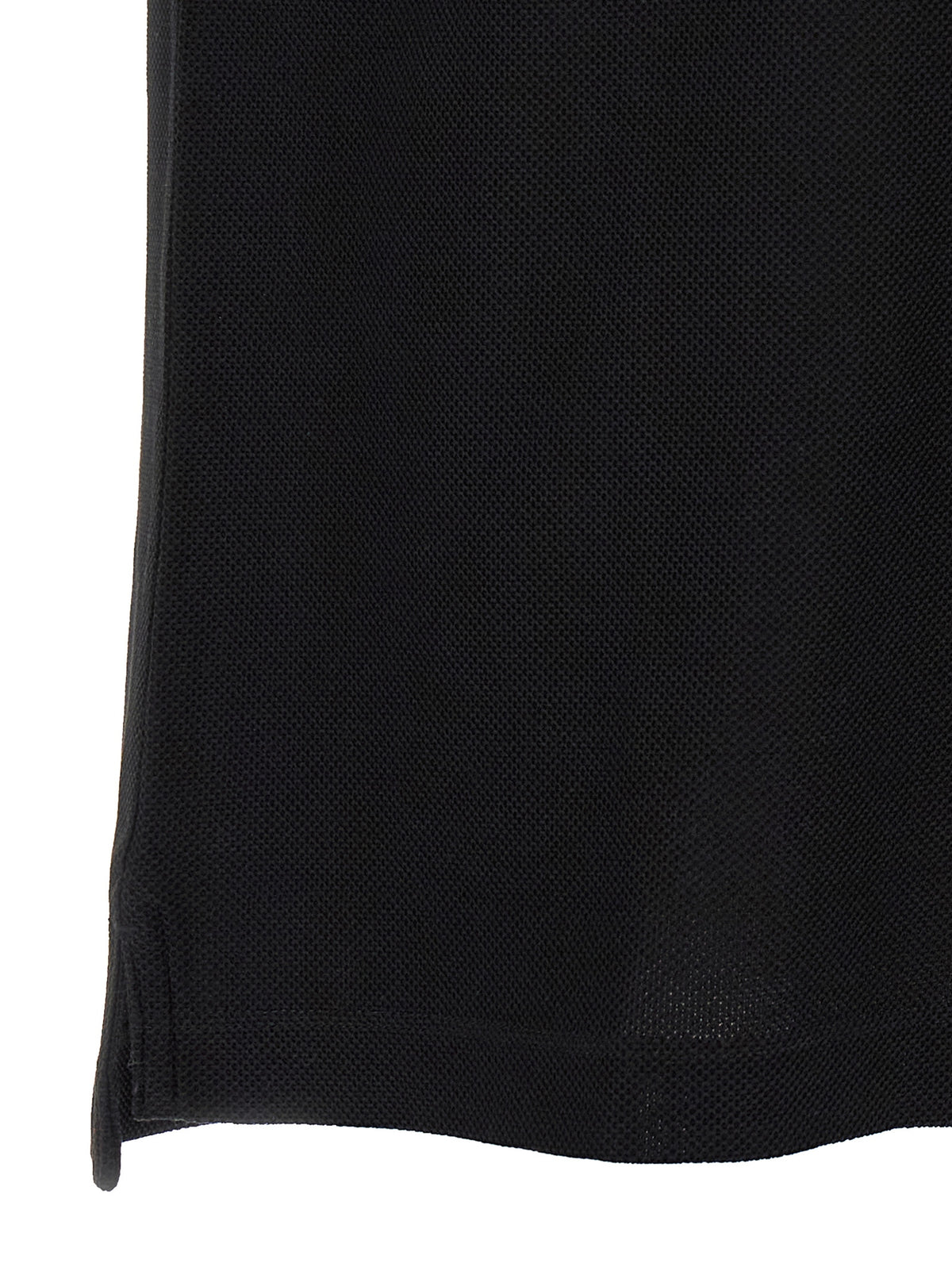 Indulge in the elegance of the Burberry Black Cotton Polo Shirt from the 'Eddie' collection, where timeless craftsmanship meets modern sophistication for the discerning individual.