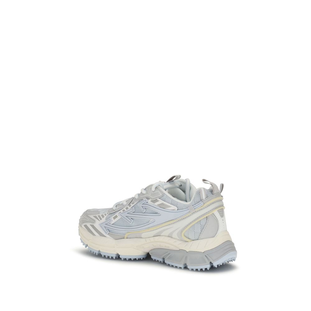 Discover the Off-White Gray Fabric Athletic Sneakers, a fusion of luxury and innovation, crafted with premium materials for unparalleled elegance and comfort.