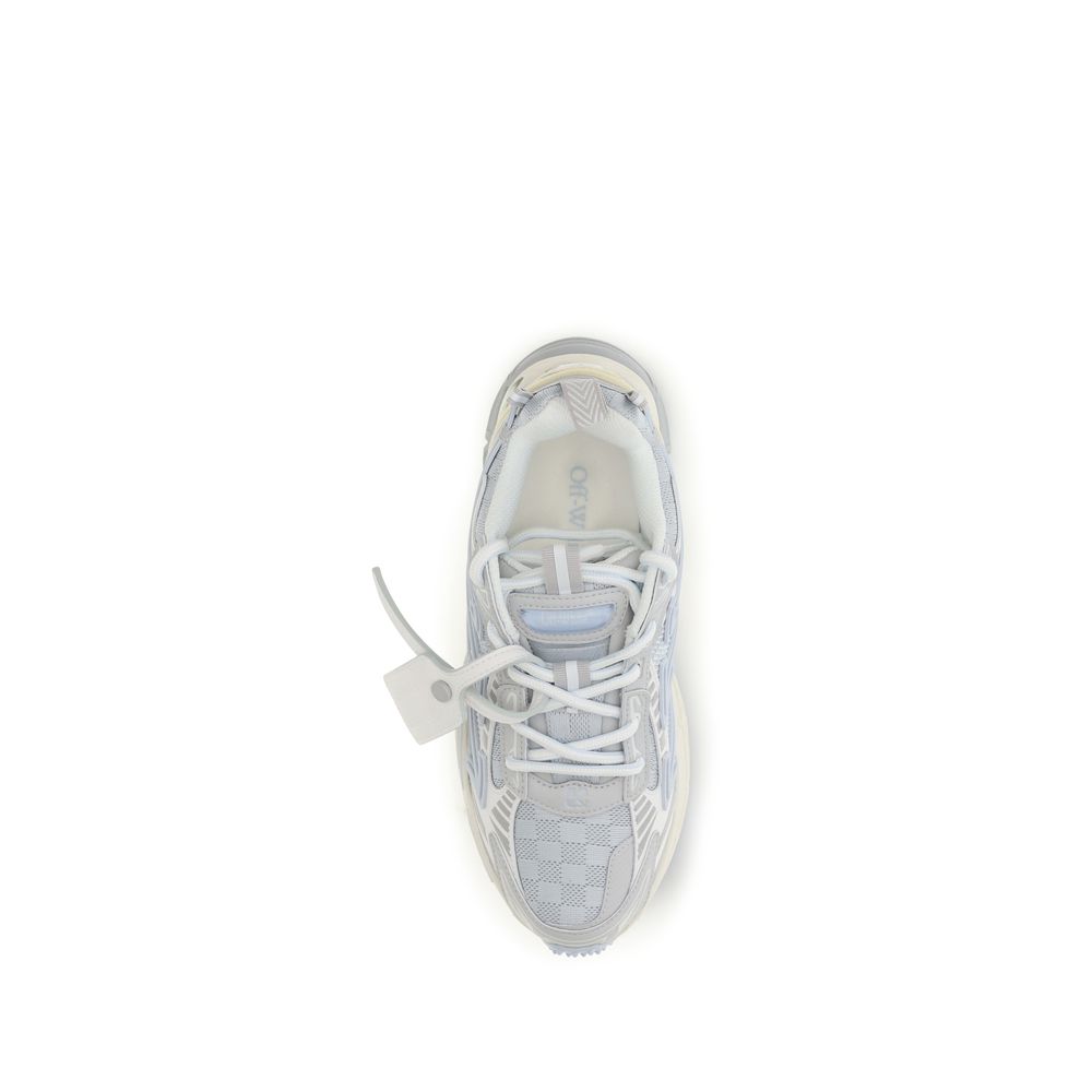 Discover the Off-White Gray Fabric Athletic Sneakers, a luxurious blend of style and comfort, crafted for those who embody elegance and sophistication in every step.