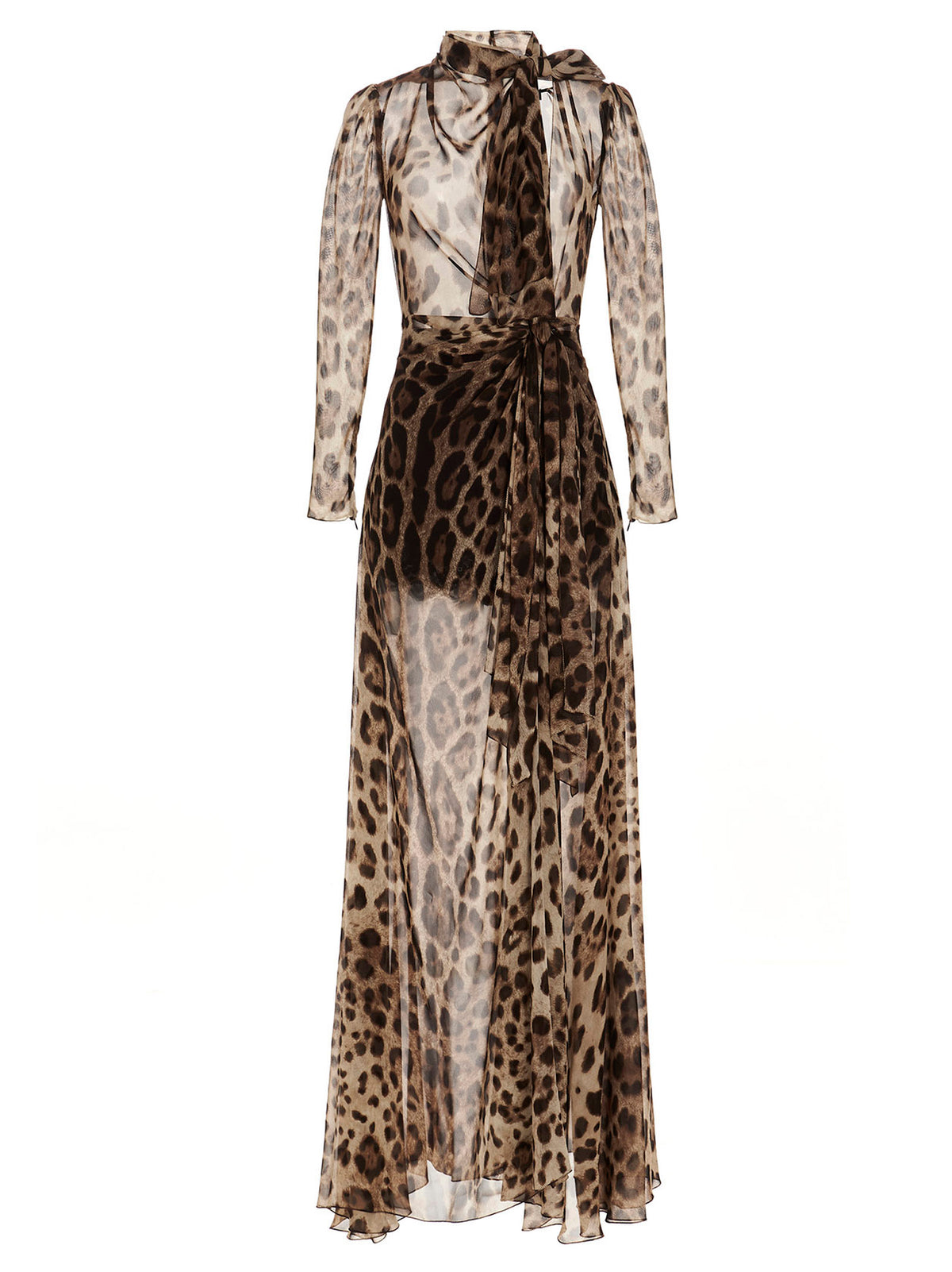 Embrace timeless elegance with the Dolce & Gabbana Brown Silk Casual Dress, a luxurious blend of silk and sophistication, perfect for the discerning individual.