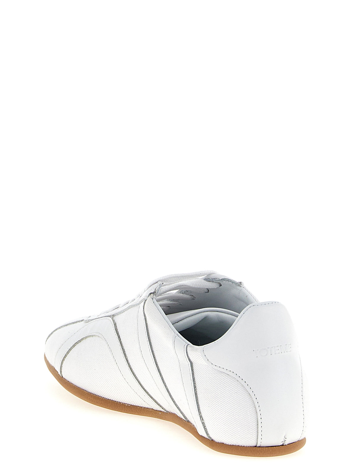 TOTEME White Recycled Cotton Low Top Sneakers
