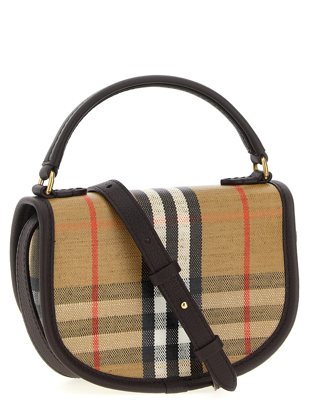 Burberry Highlands Mini Handbag - Luxury Cotton & Linen Blend