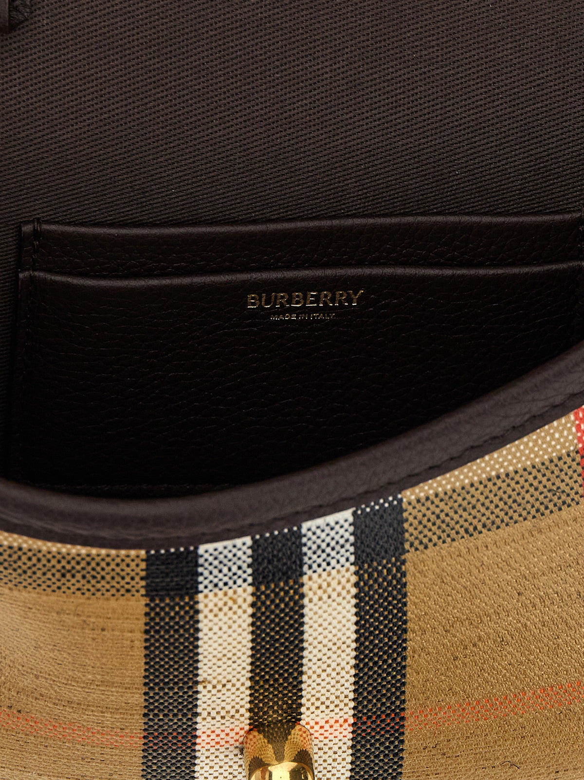 Burberry Highlands Mini Handbag - Luxury Cotton & Linen Blend