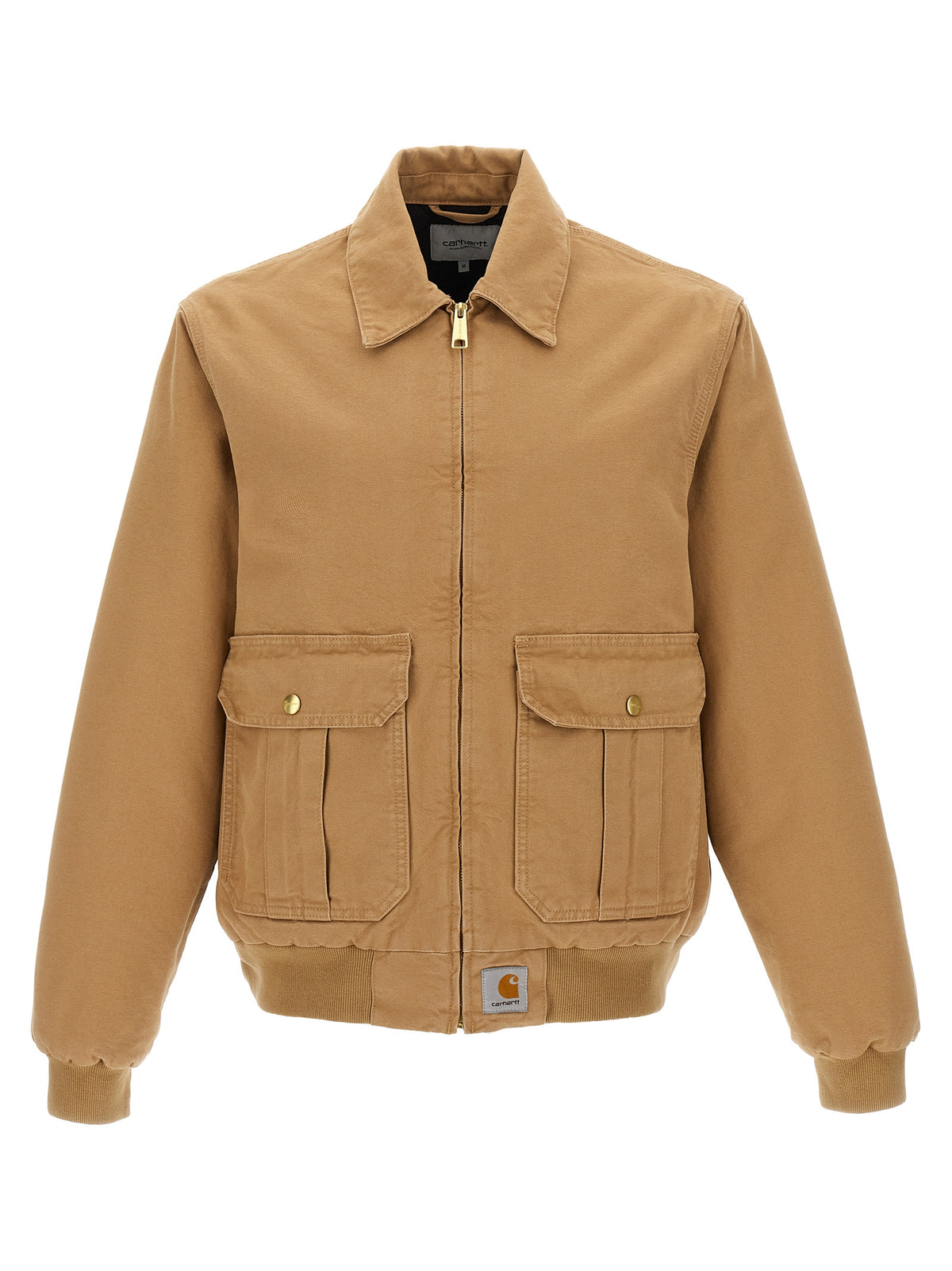 Carhartt Wip Beige Cotton Full-Length Jacket