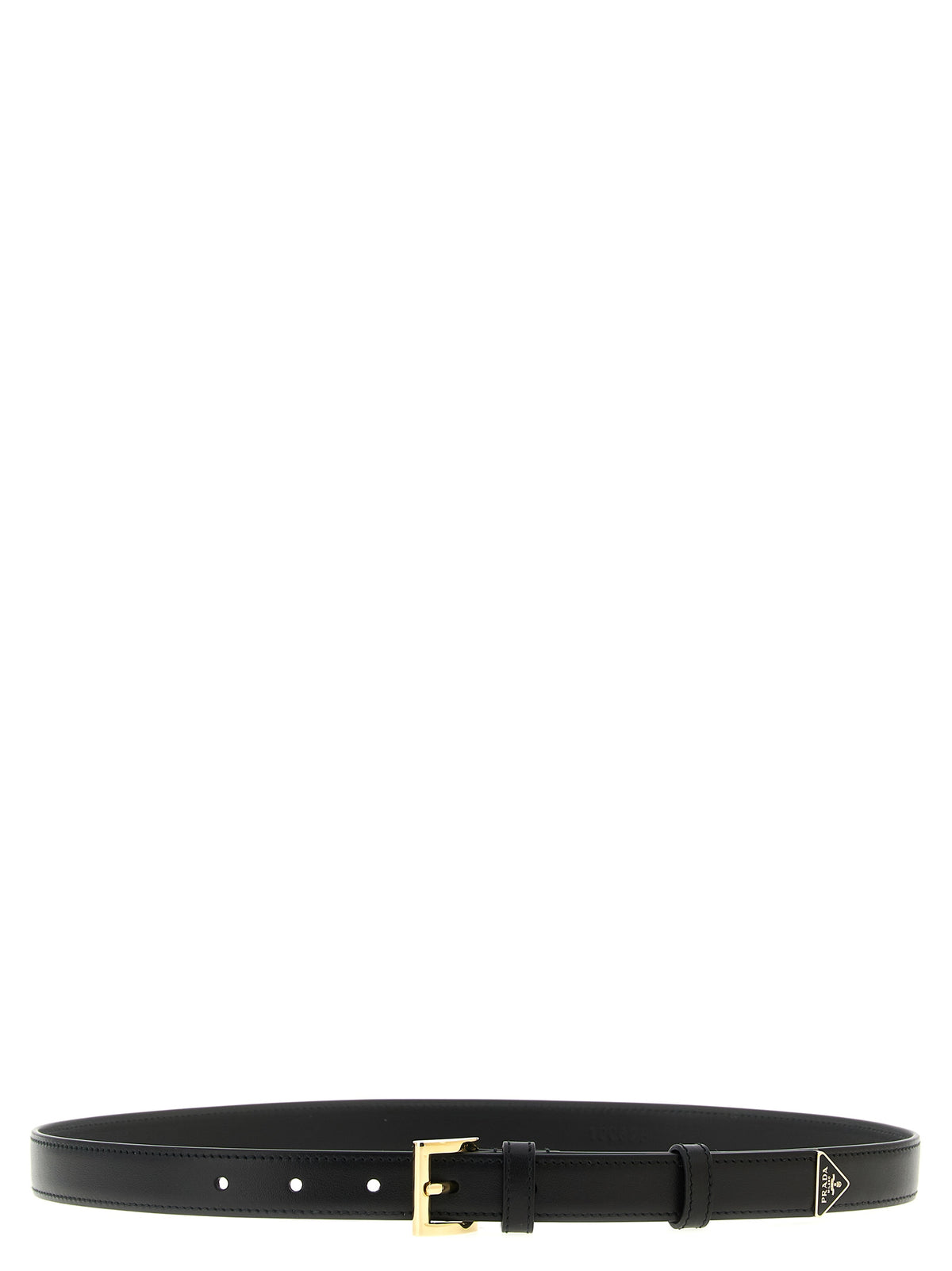 Prada Black Calfskin Regular Belt - Elevate Your Elegance