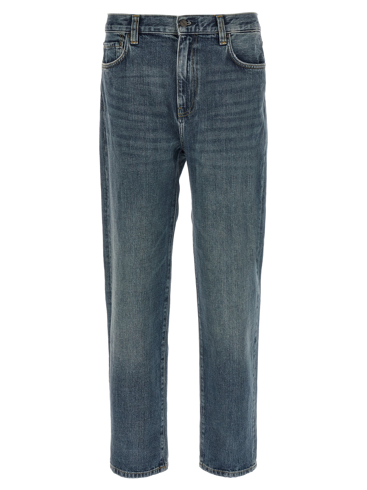 Carhartt Wip Blue Cotton Tapered Jeans