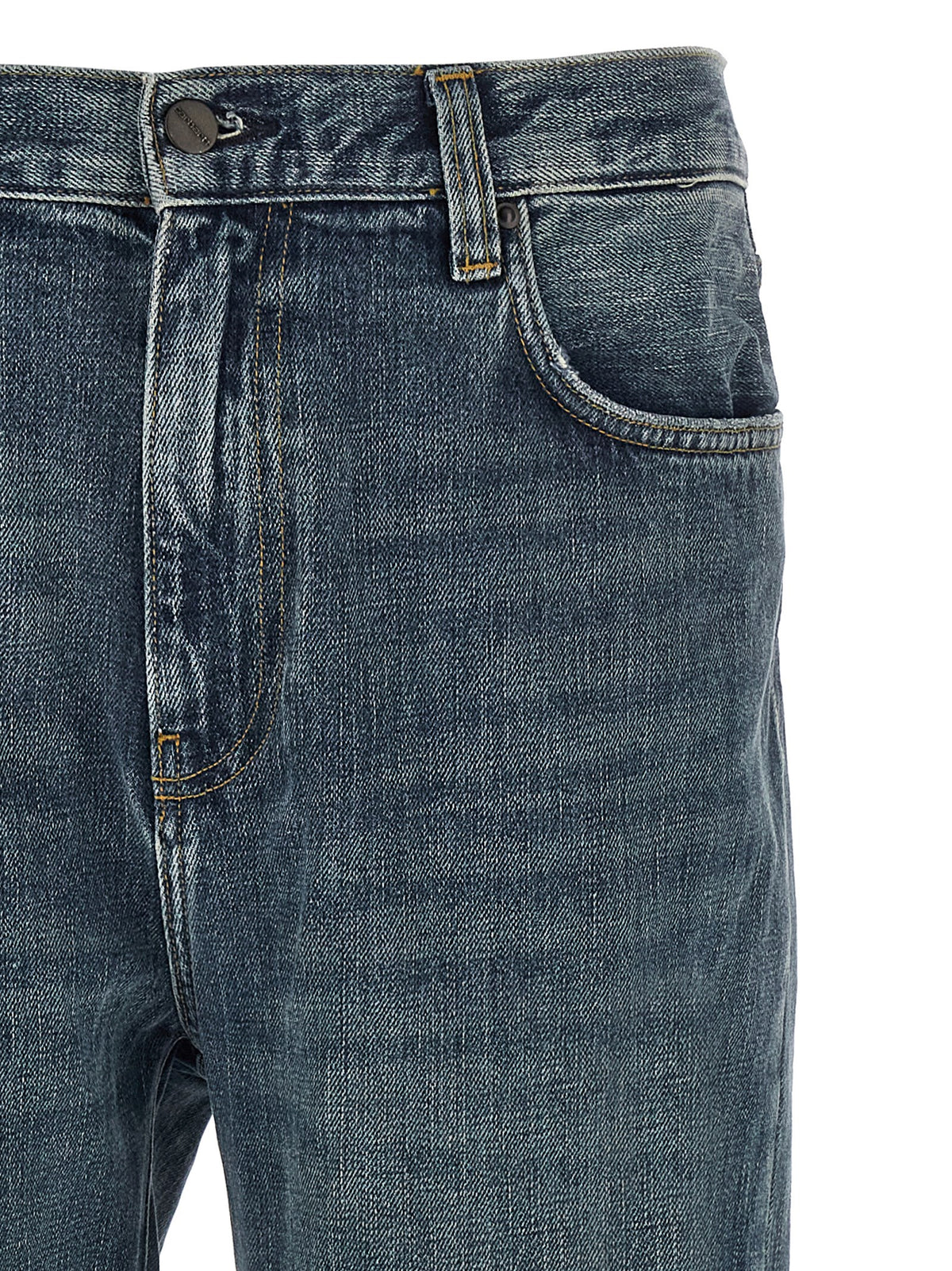 Carhartt Wip Blue Cotton Tapered Jeans