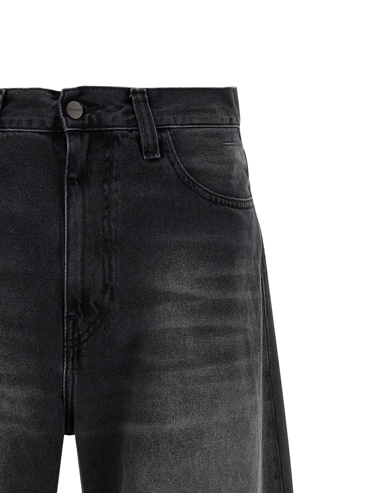 Carhartt Wip Black Cotton Jeans Denim