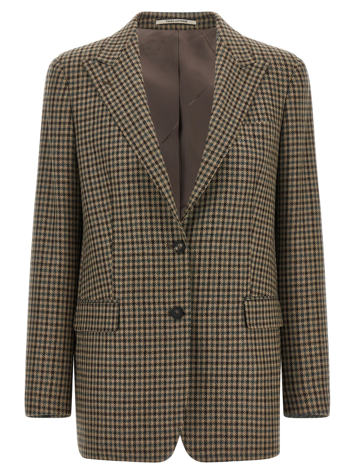 Tagliatore Brown Virgin Wool Blazer - Timeless Elegance Redefined