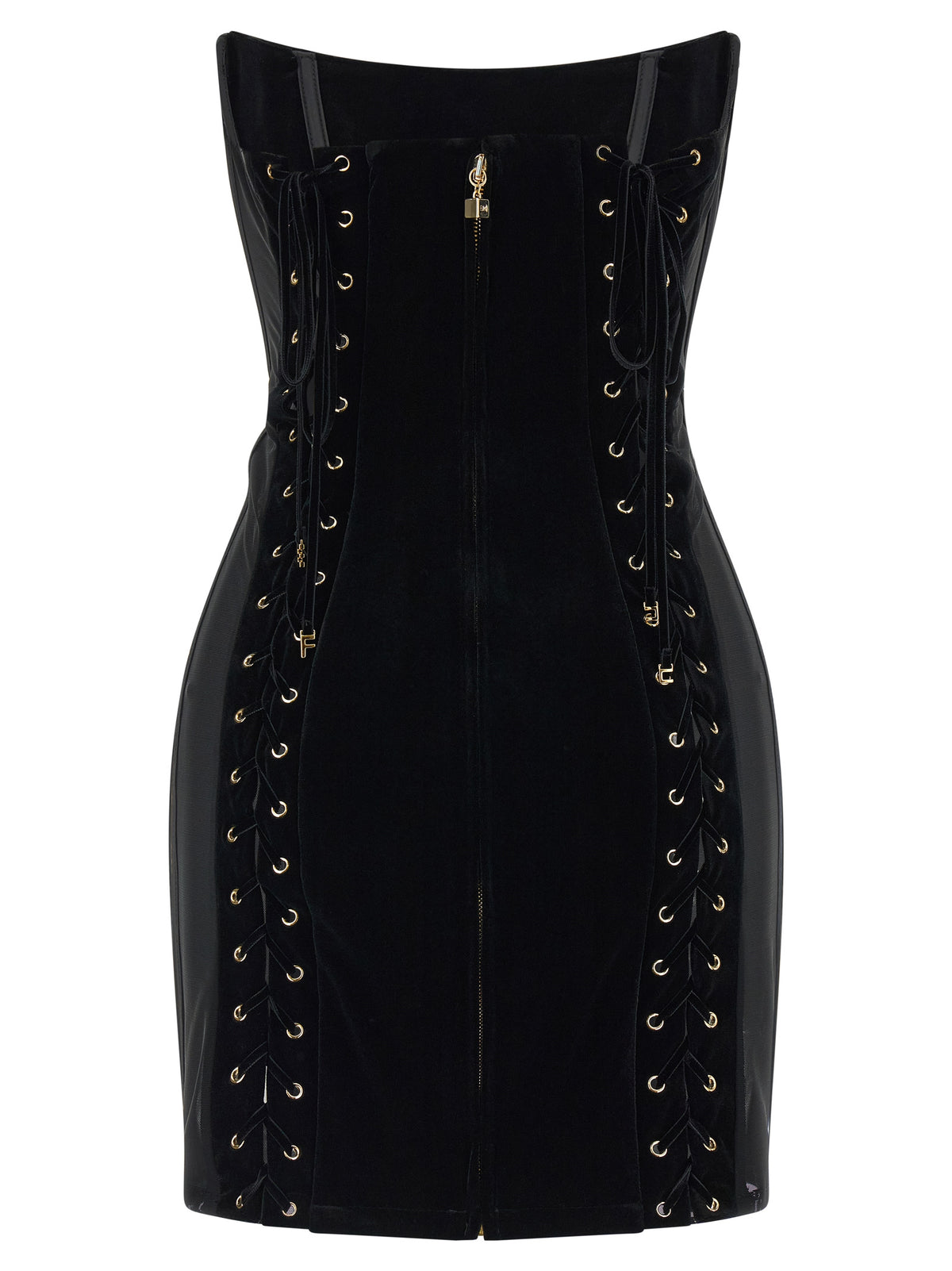 Elisabetta Franchi Black Polyester Short Dress