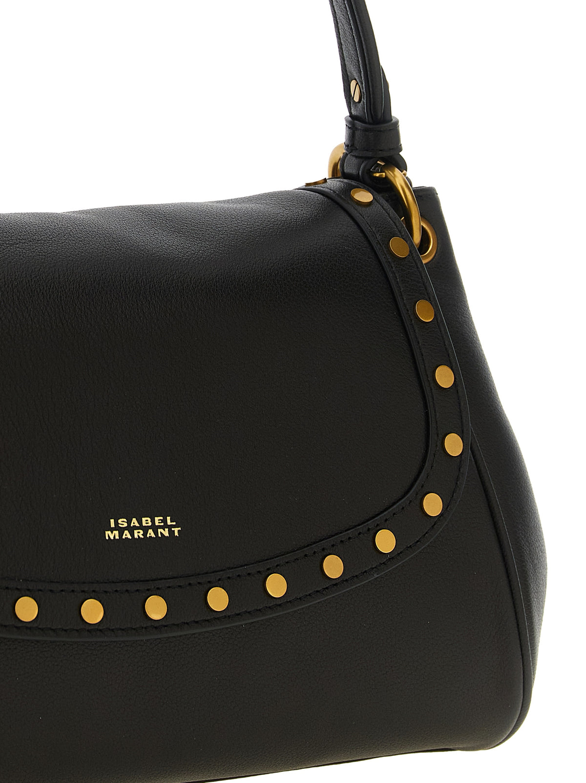 Isabel Marant Black Lamb Leather Shoulder Bag
