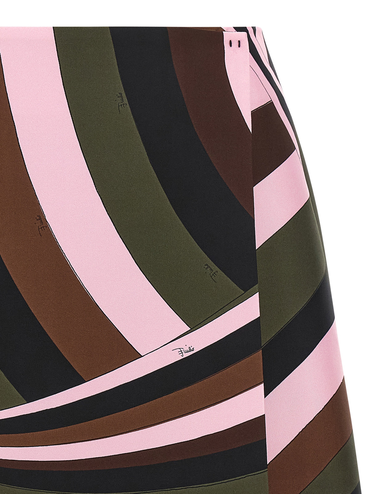 Emilio Pucci Multicolor Silk Long Skirt