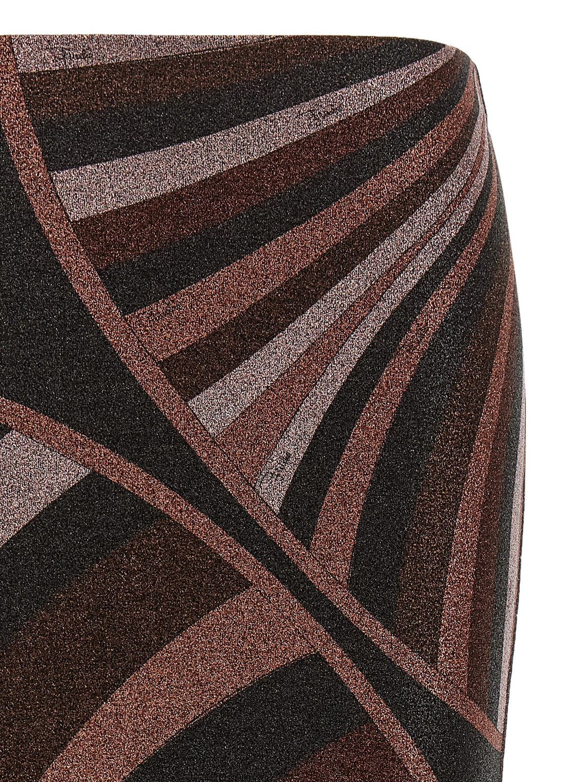 Emilio Pucci Bordeaux Polyamide Midi Skirt