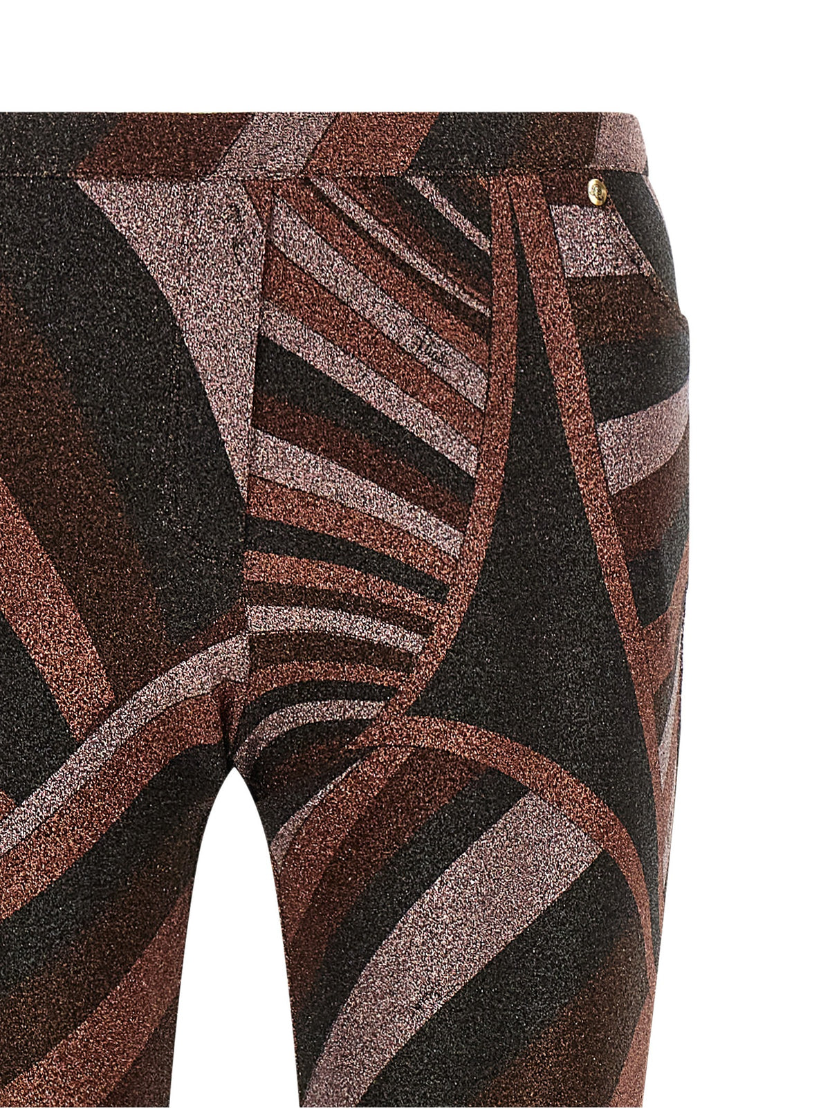 Emilio Pucci Bordeaux Polyamide Flared Pants