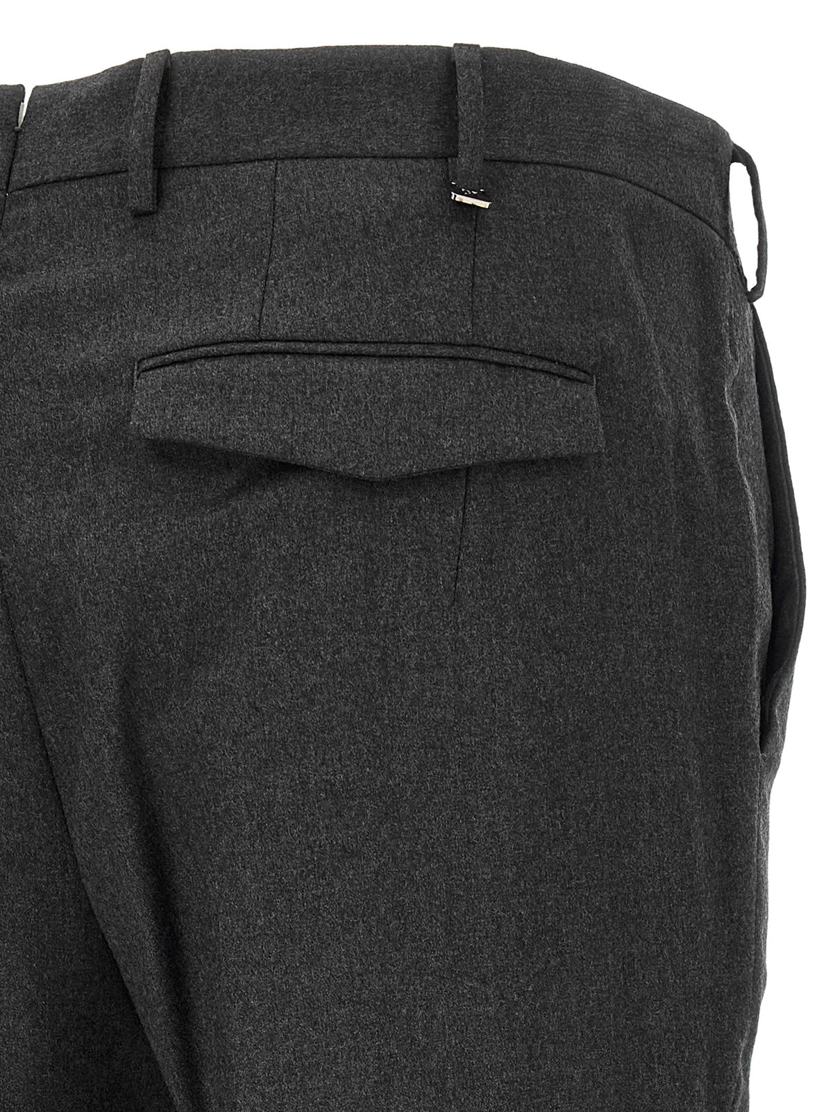 PT Torino Gray Virgin Wool Dress Pants