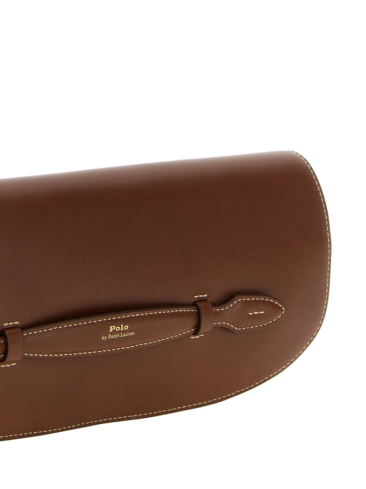 Polo Ralph Lauren Brown Cowhide Clutch Bag