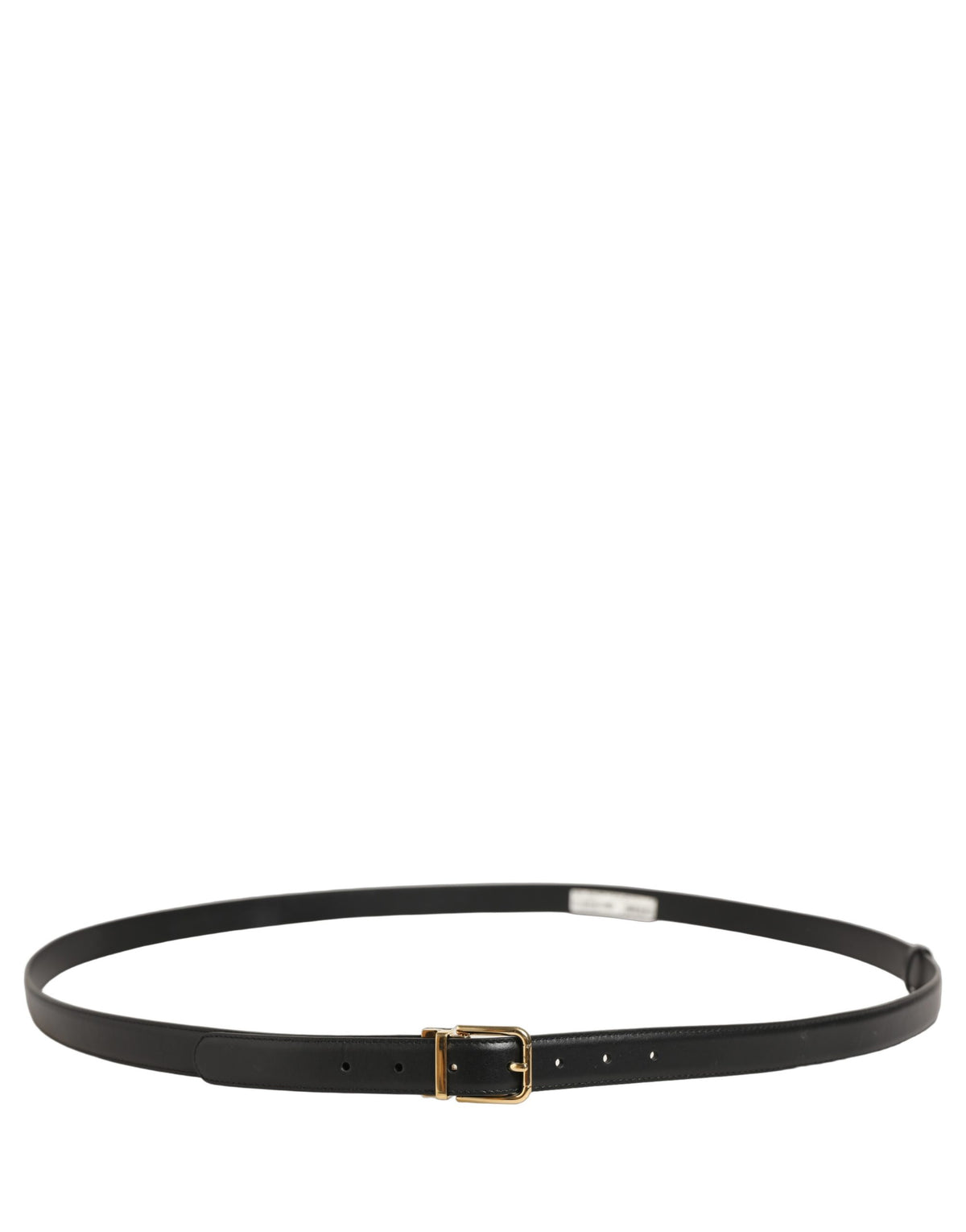 Dolce & Gabbana Black Leather Double Wrap Belt - Timeless Elegance