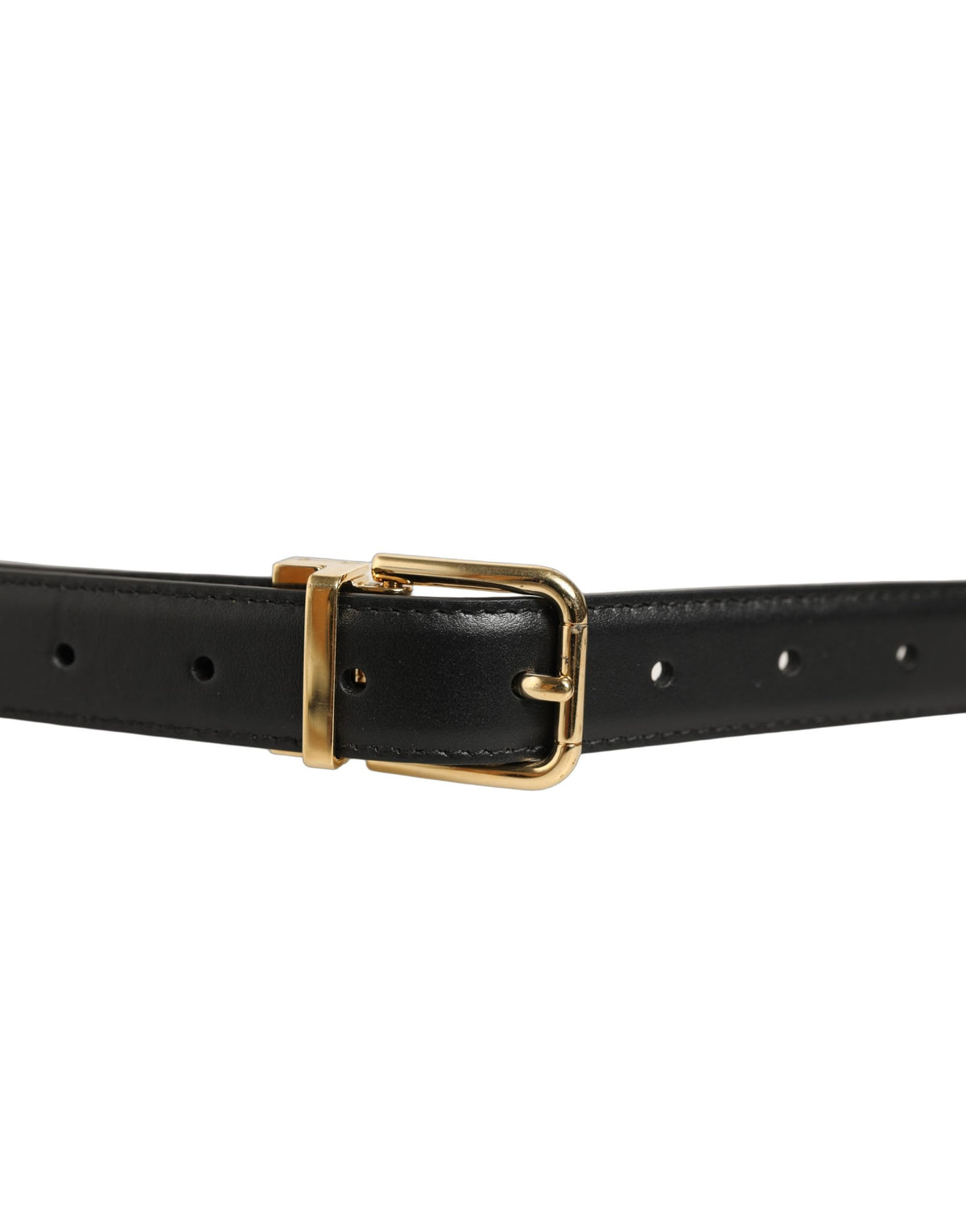 Dolce & Gabbana Black Leather Double Wrap Belt - Timeless Luxury