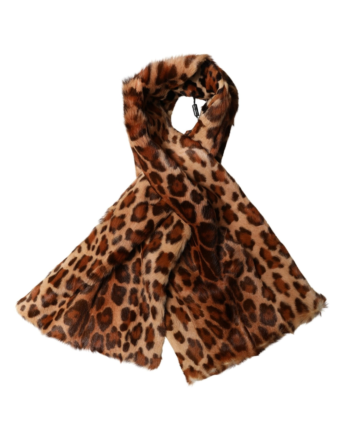 Dolce & Gabbana Goat Hair Leopard Shawl Scarf - Luxurious Elegance
