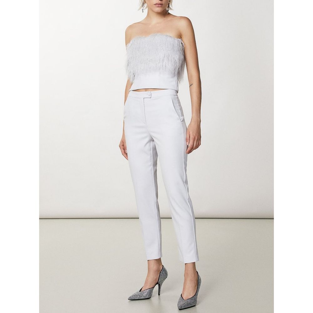 Patrizia Pepe Tailored White Dress Pants - Italian Luxury Fashion