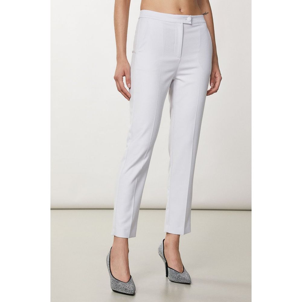 Patrizia Pepe Tailored White Dress Pants - Italian Luxury Elegance