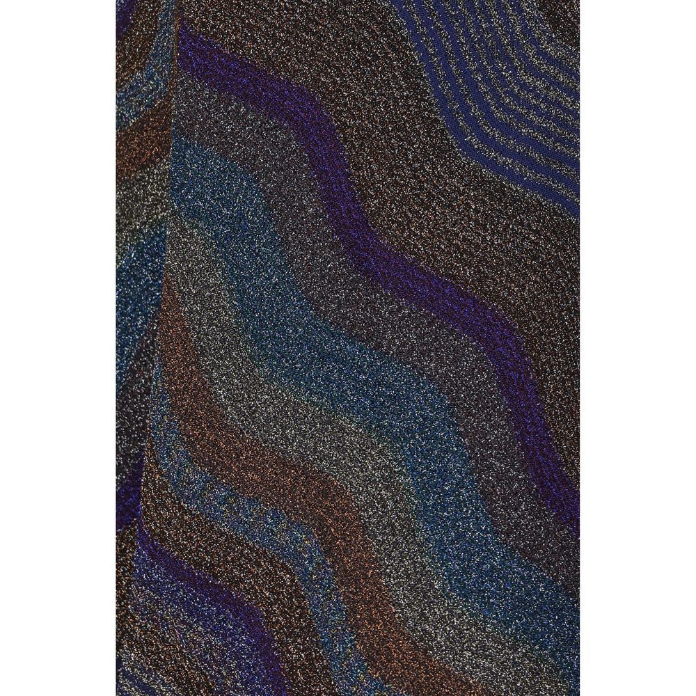 Elevate your elegance with the Missoni Multicolor Viscose Long Skirt, a stunning blend of 79% viscose and 21% metal fibers, adorned with sequins for a luminous finish.