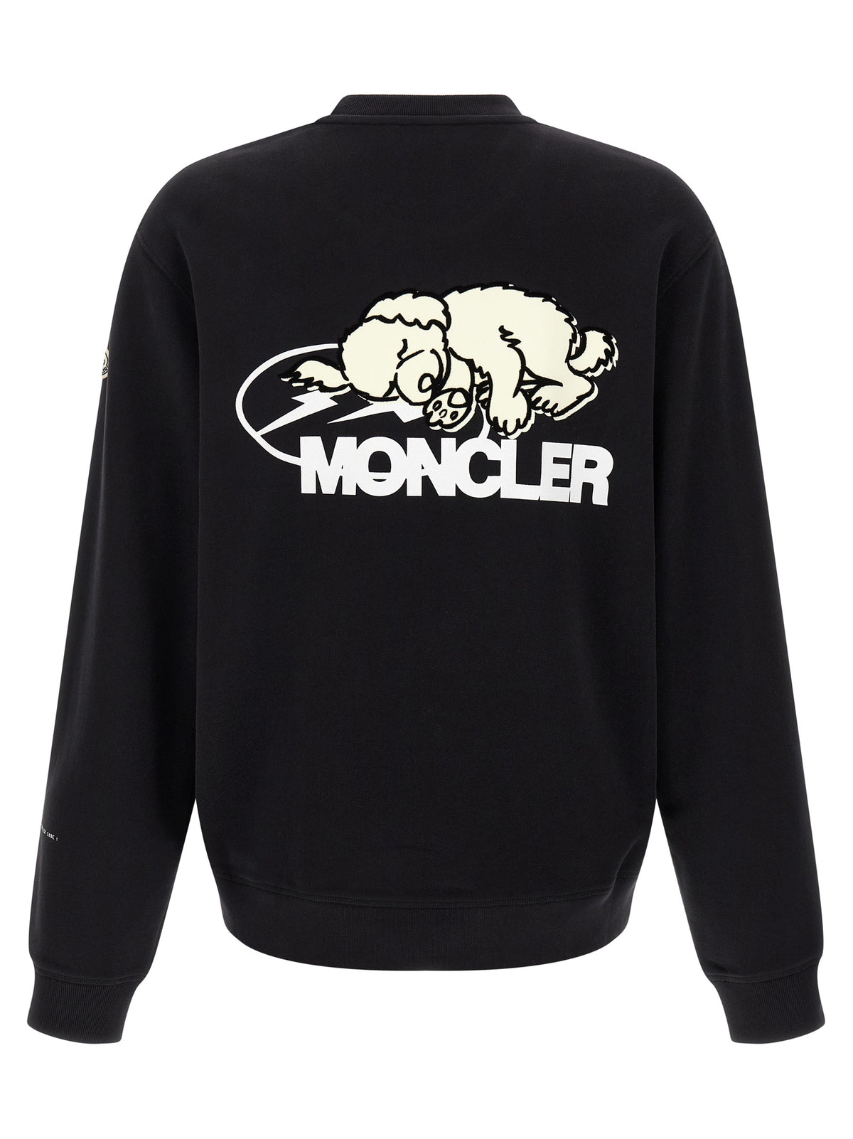 Elevate your style with the MONCLER GENIUS Black Cotton Sweatshirt, a luxurious blend of comfort and sophistication from the exclusive x Fragment collection.