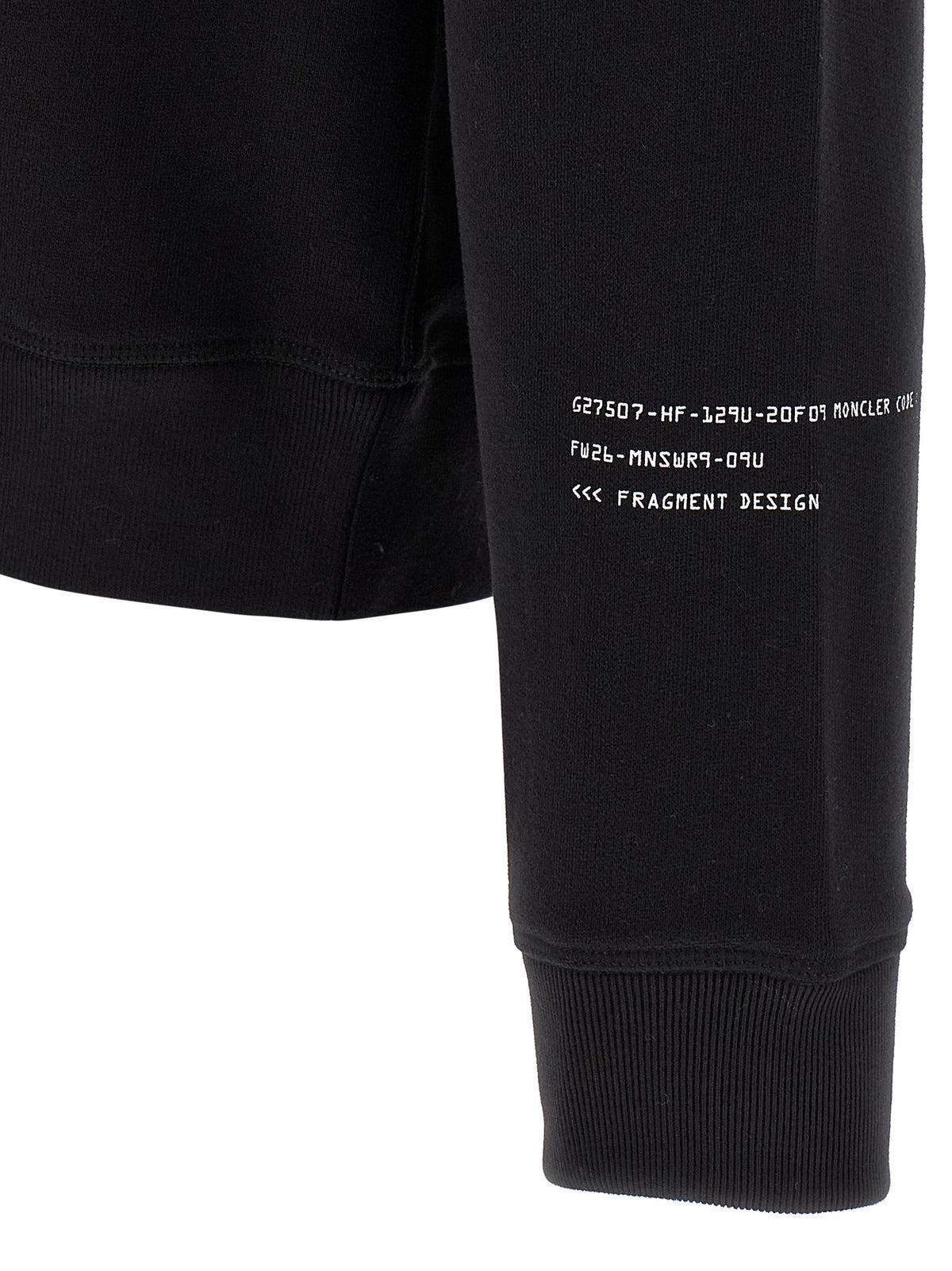 MONCLER GENIUS Black Cotton Sweatshirt - Urban Luxury Essential