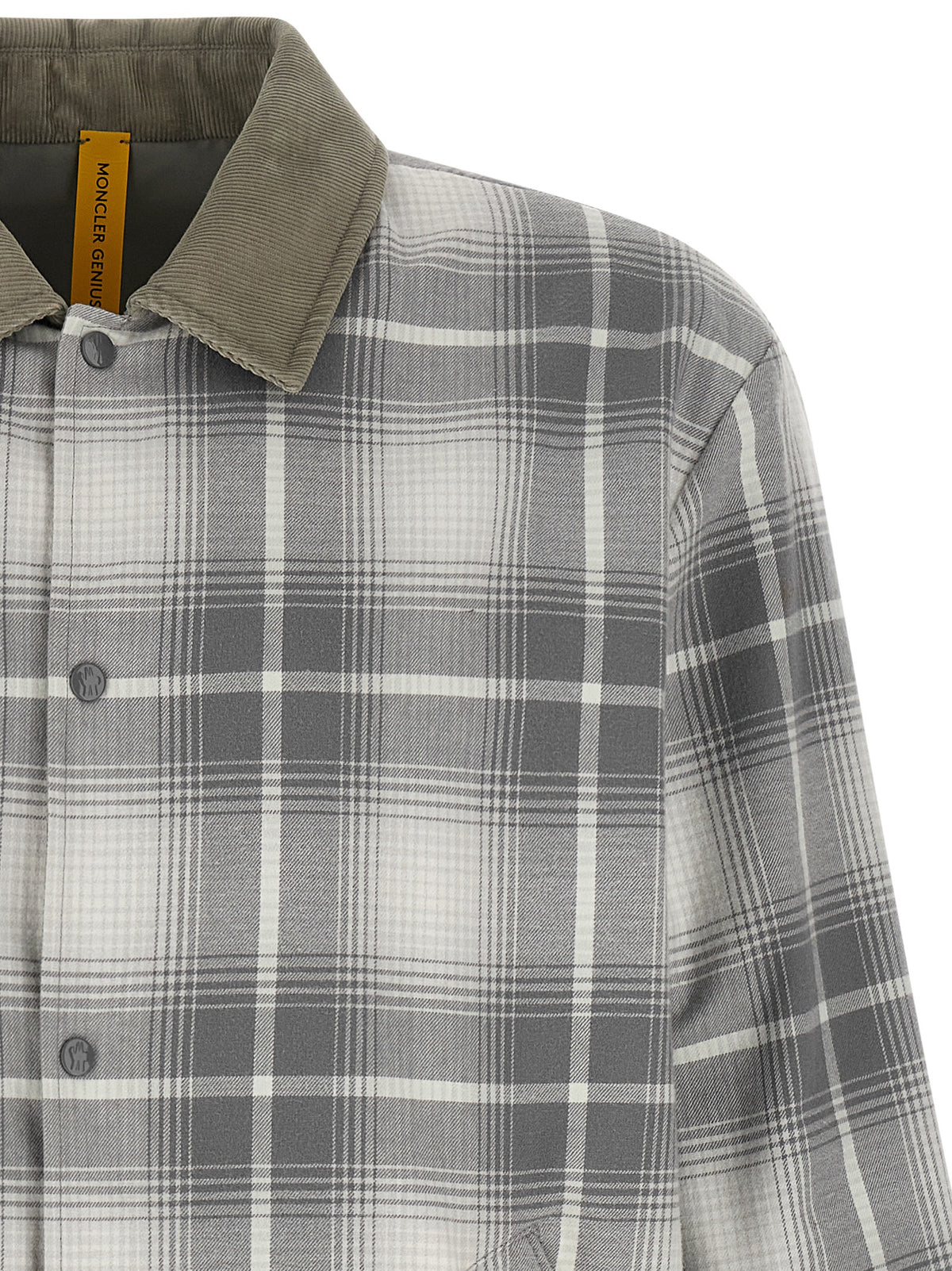 Elevate your style with the MONCLER GENIUS Gray Cotton Full-Length Jacket, a masterpiece of luxury and versatility crafted from premium cotton, perfect for the discerning individual.