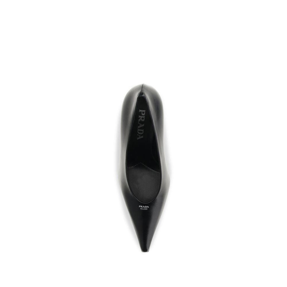 Prada Black Goatskin High Heel Pumps - Luxury Elegance Redefined