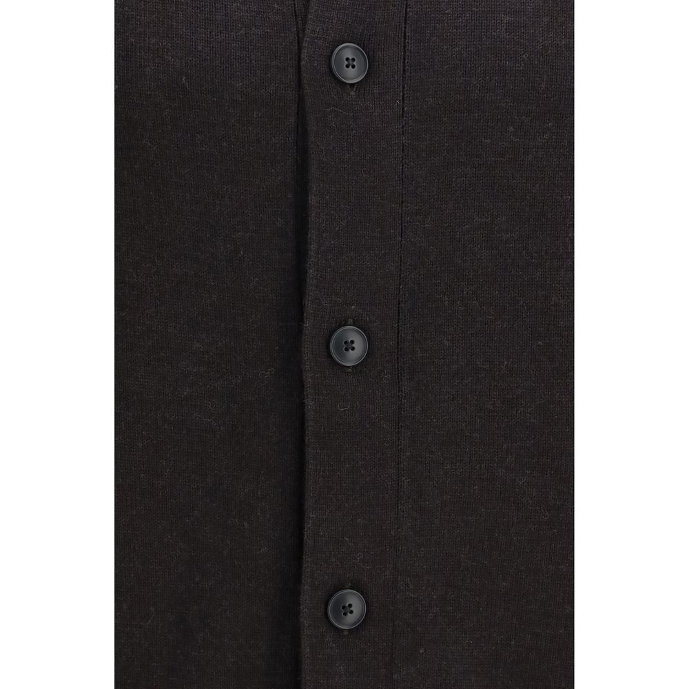 Experience the exquisite allure of the Sunflower Brown Wool Oves Aries Cardigan, crafted from luxurious Merino Wool for timeless elegance and effortless sophistication.
