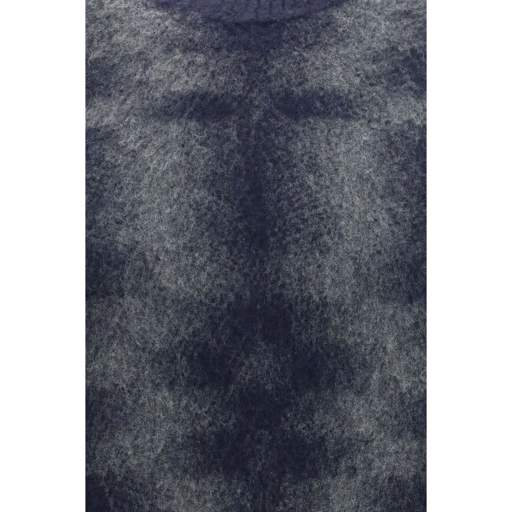 Piacenza Cashmere Blue Wool Oves Aries Sweatshirt