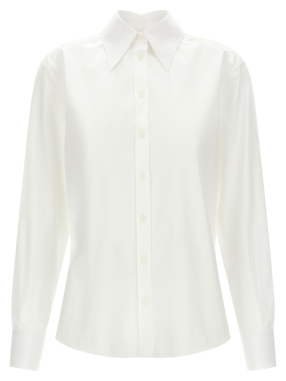Discover the Dolce & Gabbana White Cotton Blouse, a masterpiece of contemporary tailoring, crafted in Italy for those who embrace elegance and sophistication.