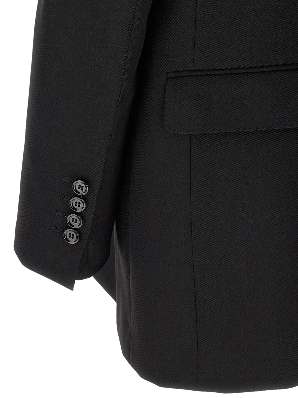 Dolce & Gabbana Black Virgin Wool Blazer - Exquisite Luxury Fashion