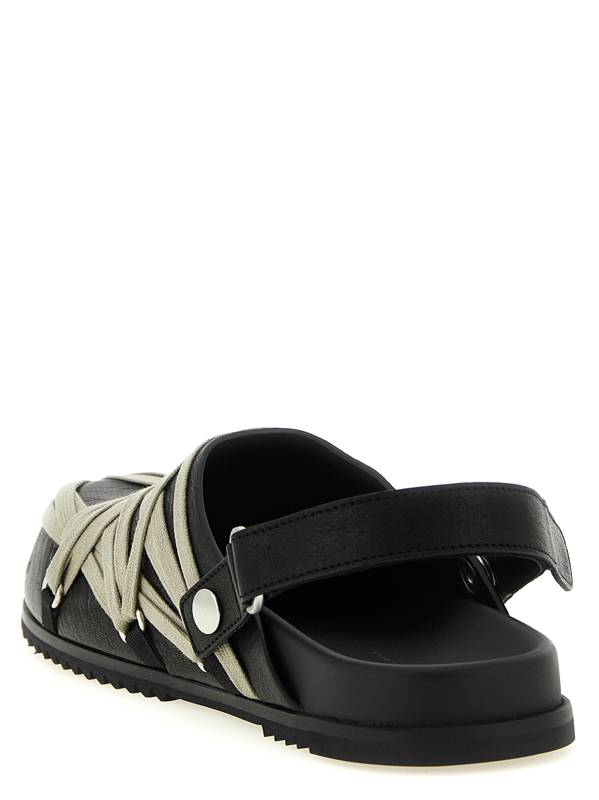 Rick Owens Black Ramie Mules