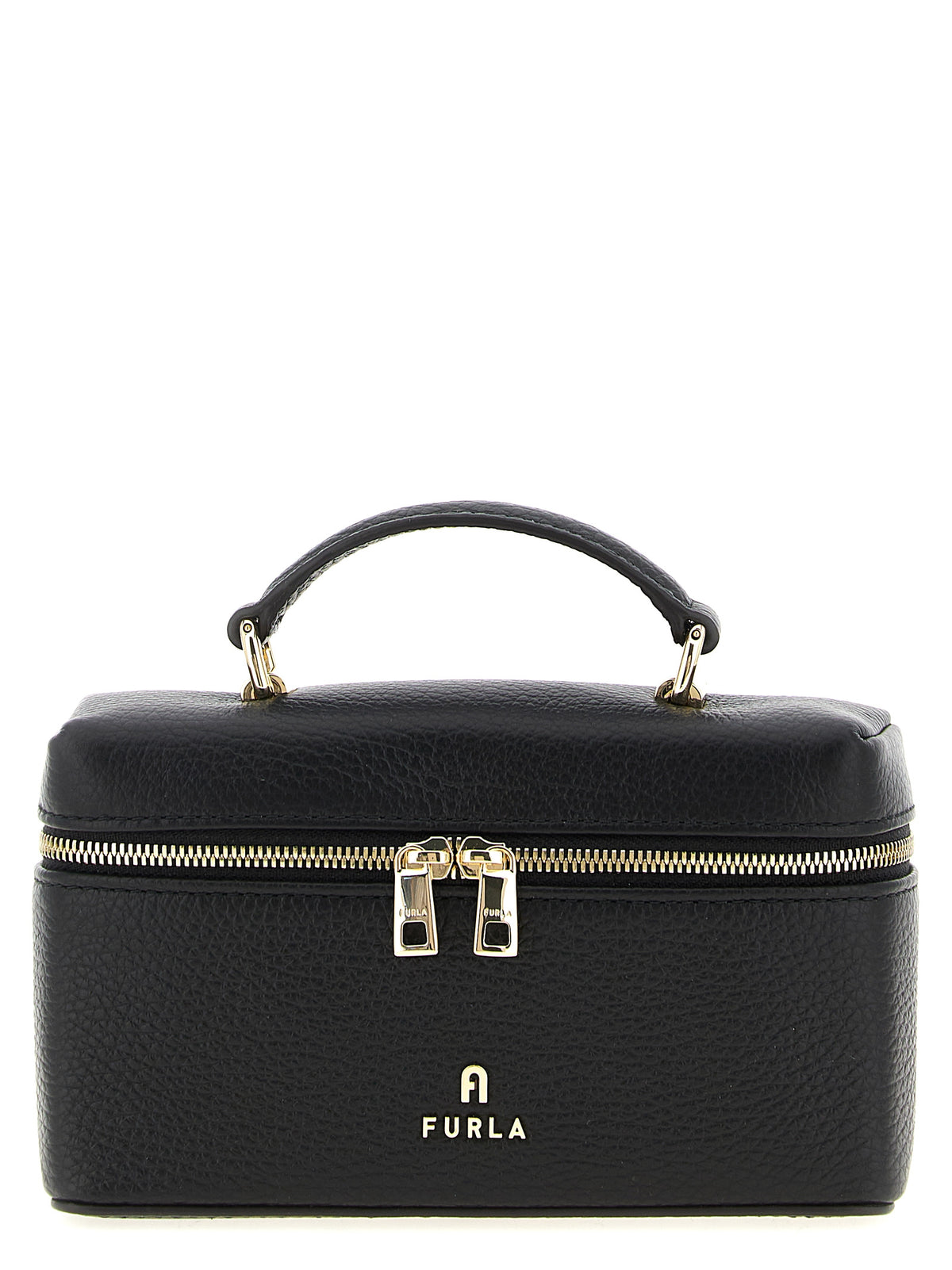 Furla Camelia Mini Handbag - Exquisite Black Leather Luxury