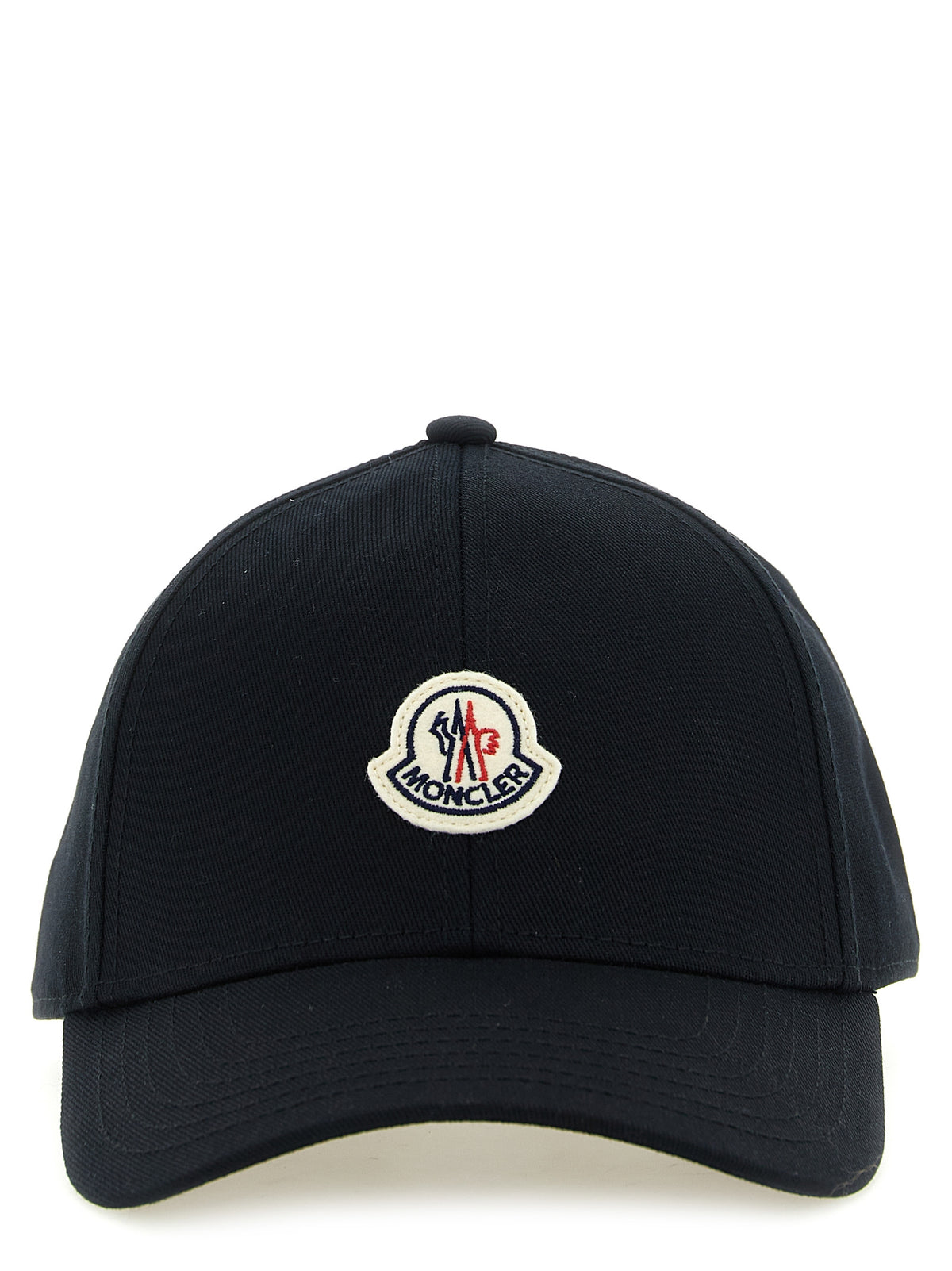 Moncler Black Cotton Cap - Timeless Luxury Accessory