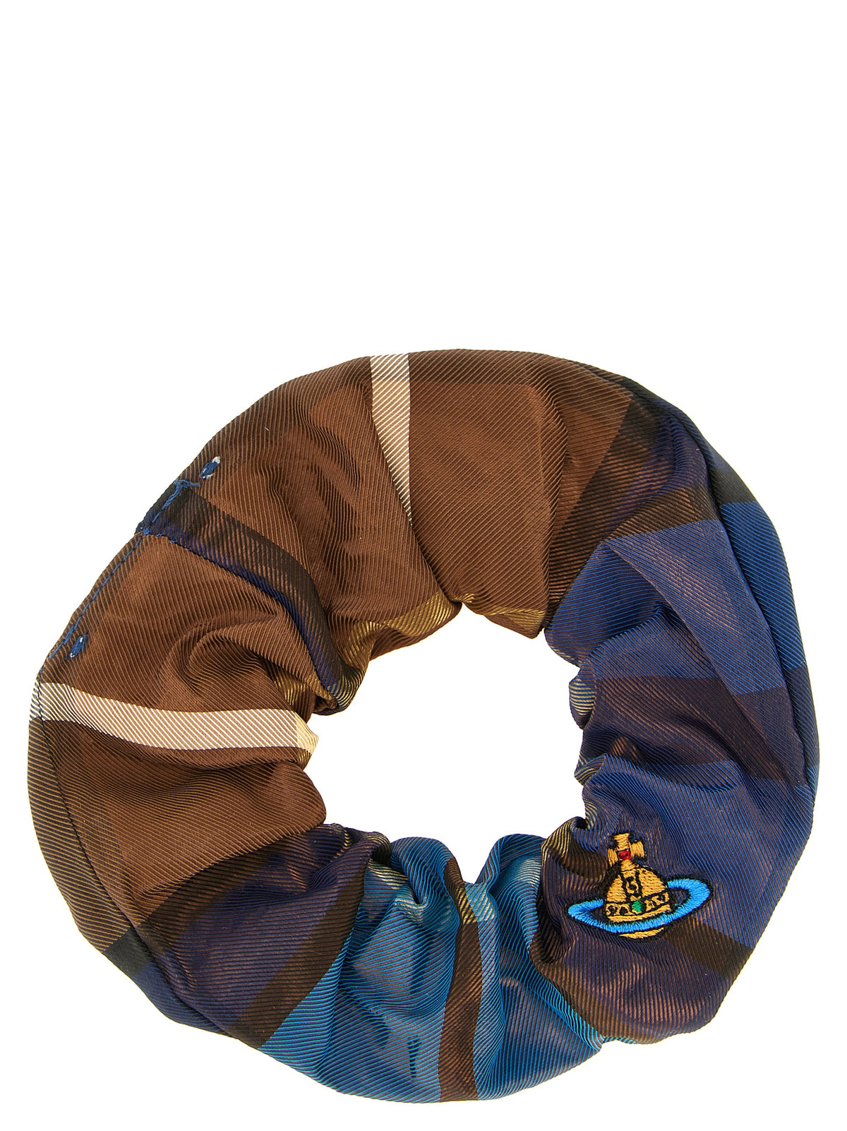 Elevate your style with the Vivienne Westwood Multicolor Polyester Scrunchie, a blend of bold design and luxurious craftsmanship that embodies timeless elegance.