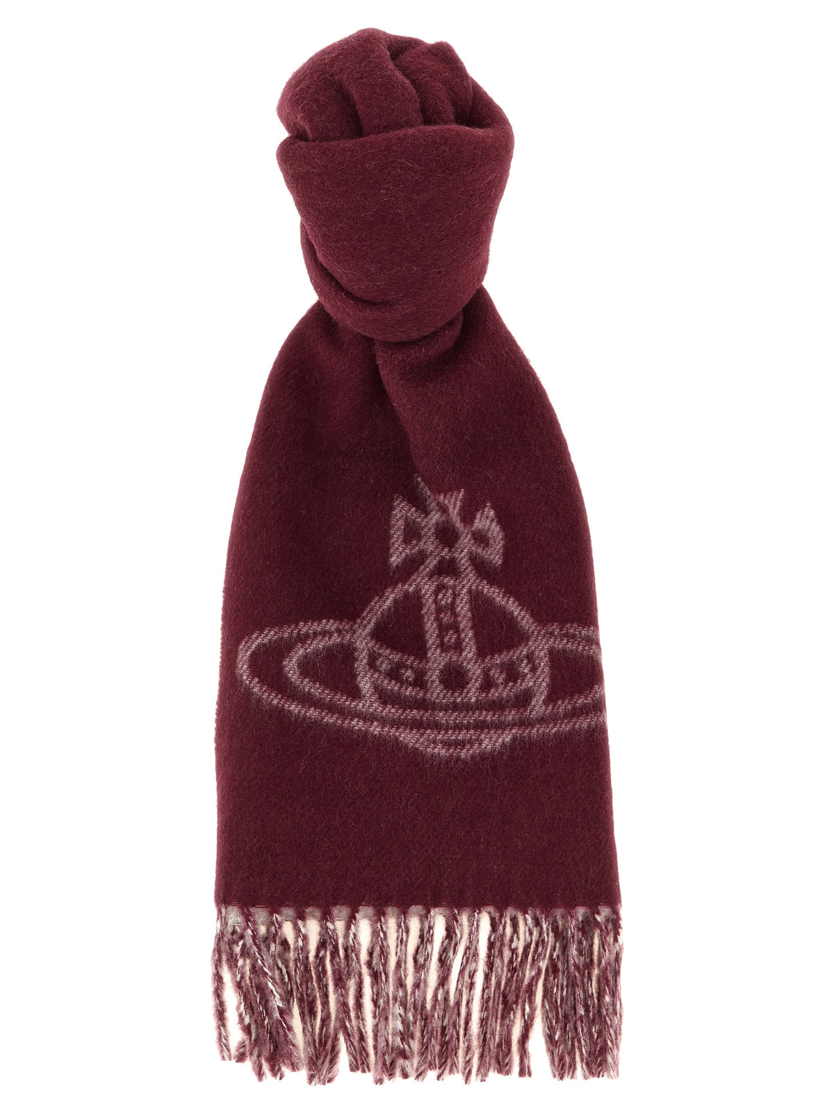 Indulge in the Vivienne Westwood Multicolor Wool Scarf, a luxurious blend of elegance and warmth, featuring iconic jacquard artistry that elevates any ensemble.