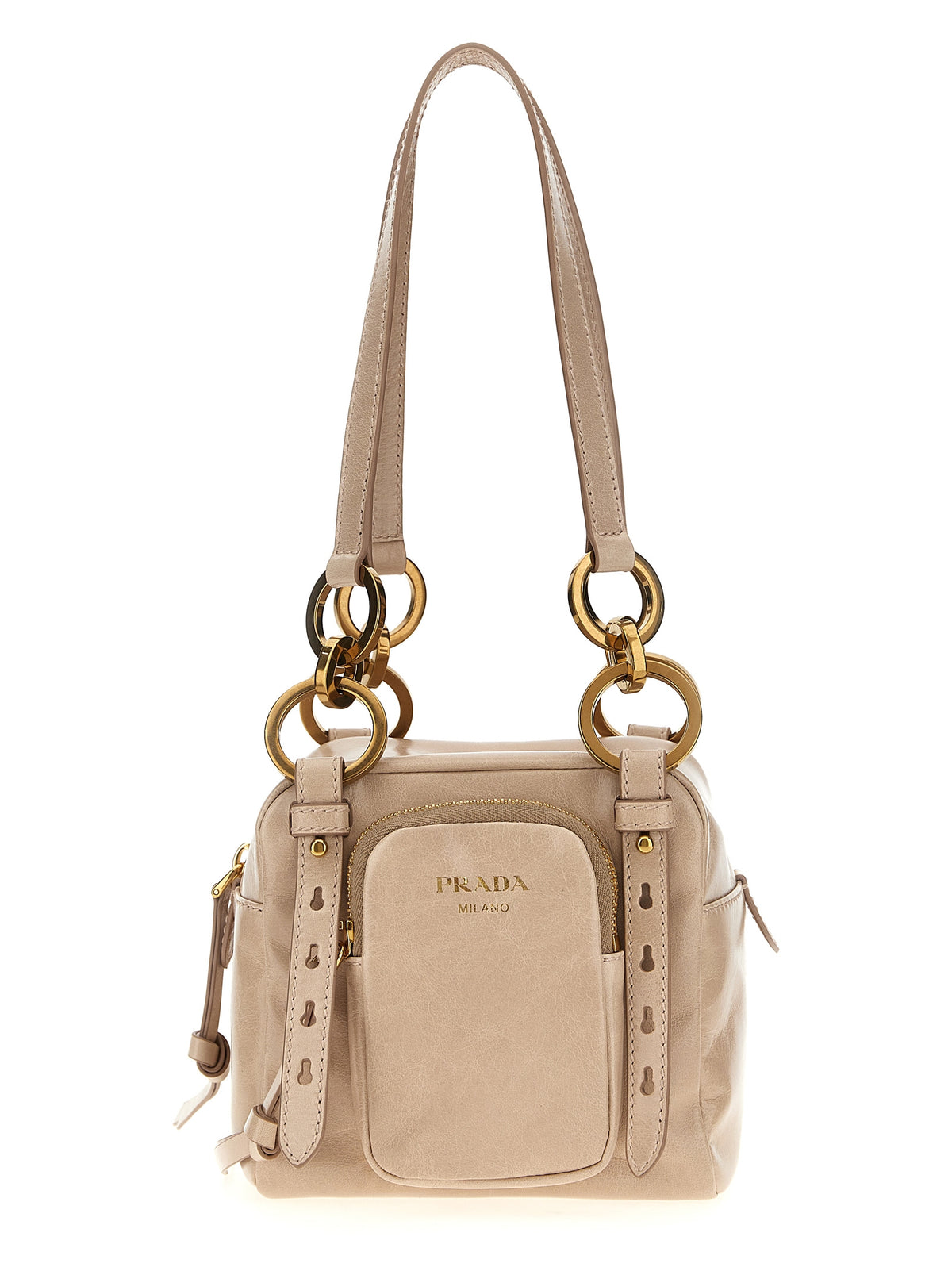Prada Dangle Mini Calfskin Handbag - Timeless Luxury in Pink