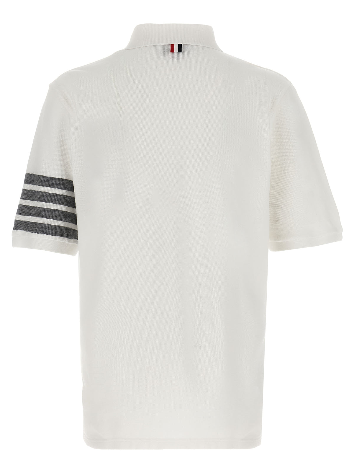 Thom Browne White Cotton Polo Shirt - Timeless Luxury Redefined