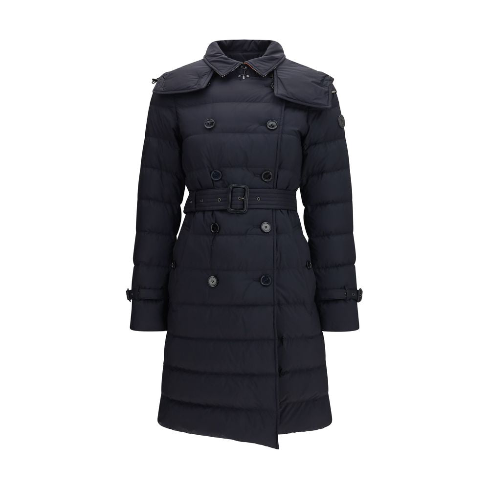 Elevate your wardrobe with the Burberry Black Polyamide Coat, a masterpiece of insulated luxury, blending timeless elegance with modern sophistication for discerning individuals.