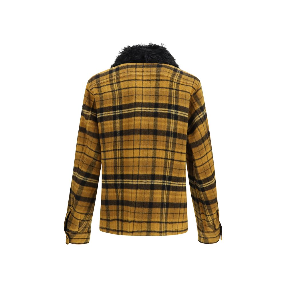 Discover the Fendi Multicolor Wool Oves Aries Full-Length Jacket, a masterpiece of Italian craftsmanship, blending luxurious fleece wool and llama for timeless elegance.