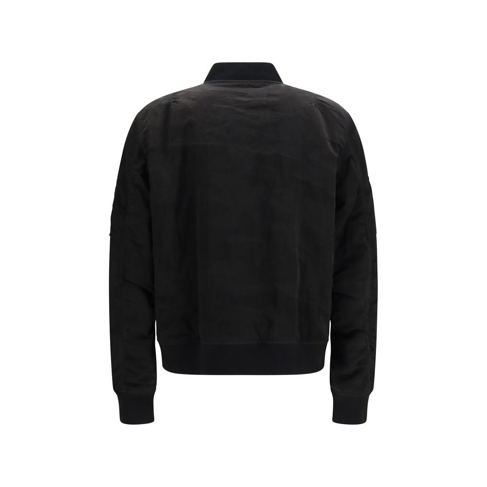 Fendi Black Polyamide Bomber Jacket - Elevate Your Elegance
