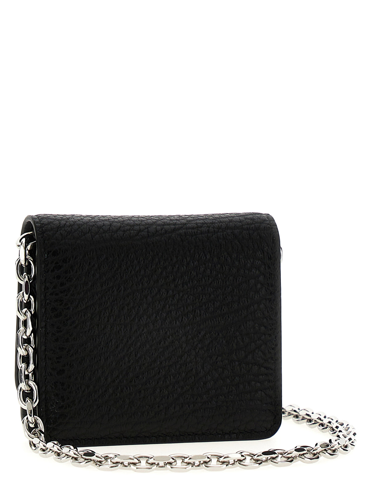 Indulge in the exquisite Maison Margiela Black Calfskin Cardholder, a masterpiece of bold elegance crafted from luxurious calfskin leather, perfect for the discerning individual.