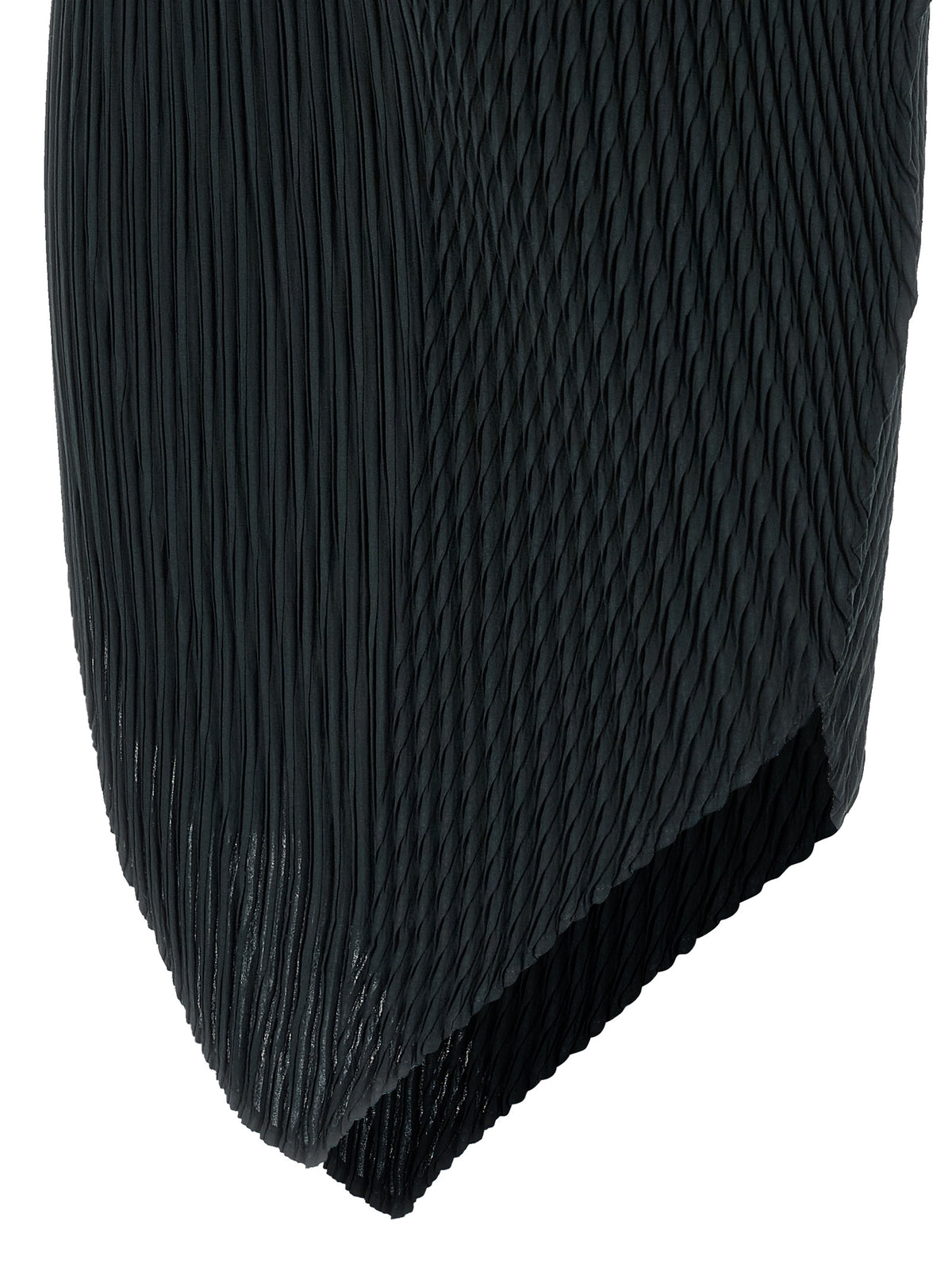 Elevate your wardrobe with the Issey Miyake Blue Polyester Midi Skirt, where avant-garde design meets sustainable luxury, perfect for those who embody elegance and sophistication.