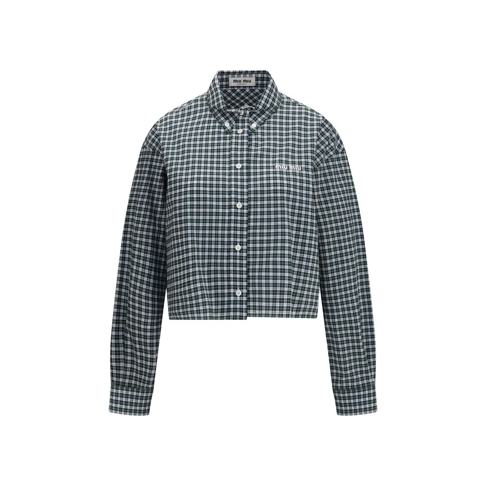 Miu Miu Bicolor Cotton Shirt - Elevate Your Luxe Wardrobe