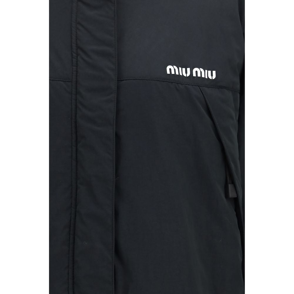 Miu Miu Black Full-Length Jacket - Elevate Your Luxe Wardrobe