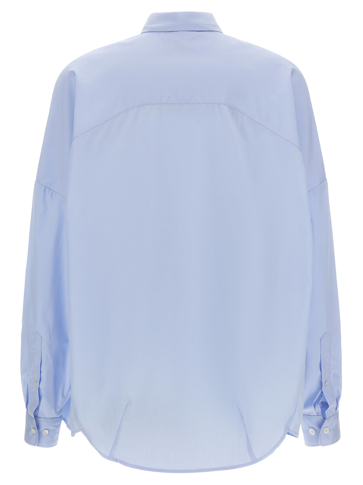 Elevate your wardrobe with the Dries Van Noten Blue Cotton Blouse, a masterful blend of minimalist elegance and impeccable craftsmanship, perfect for the discerning individual.